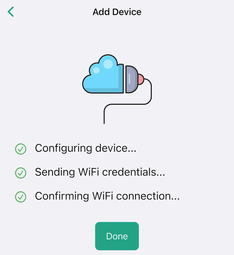Device successfully added