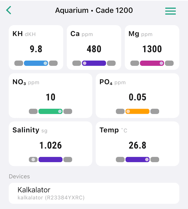 Device aquarium view