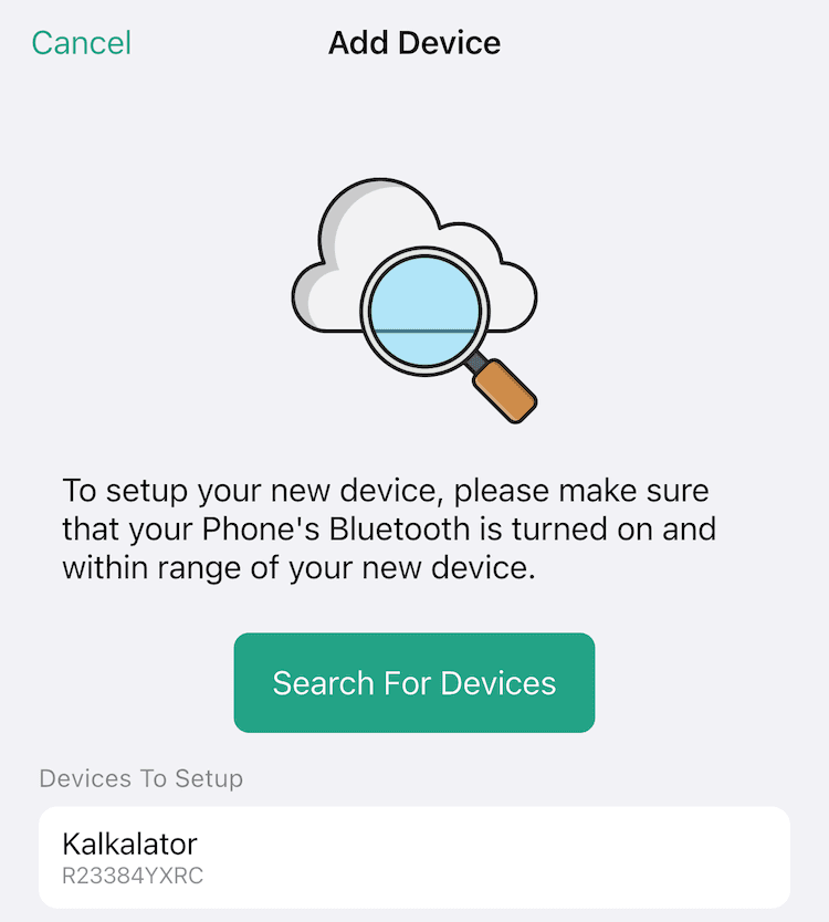 Devices to setup